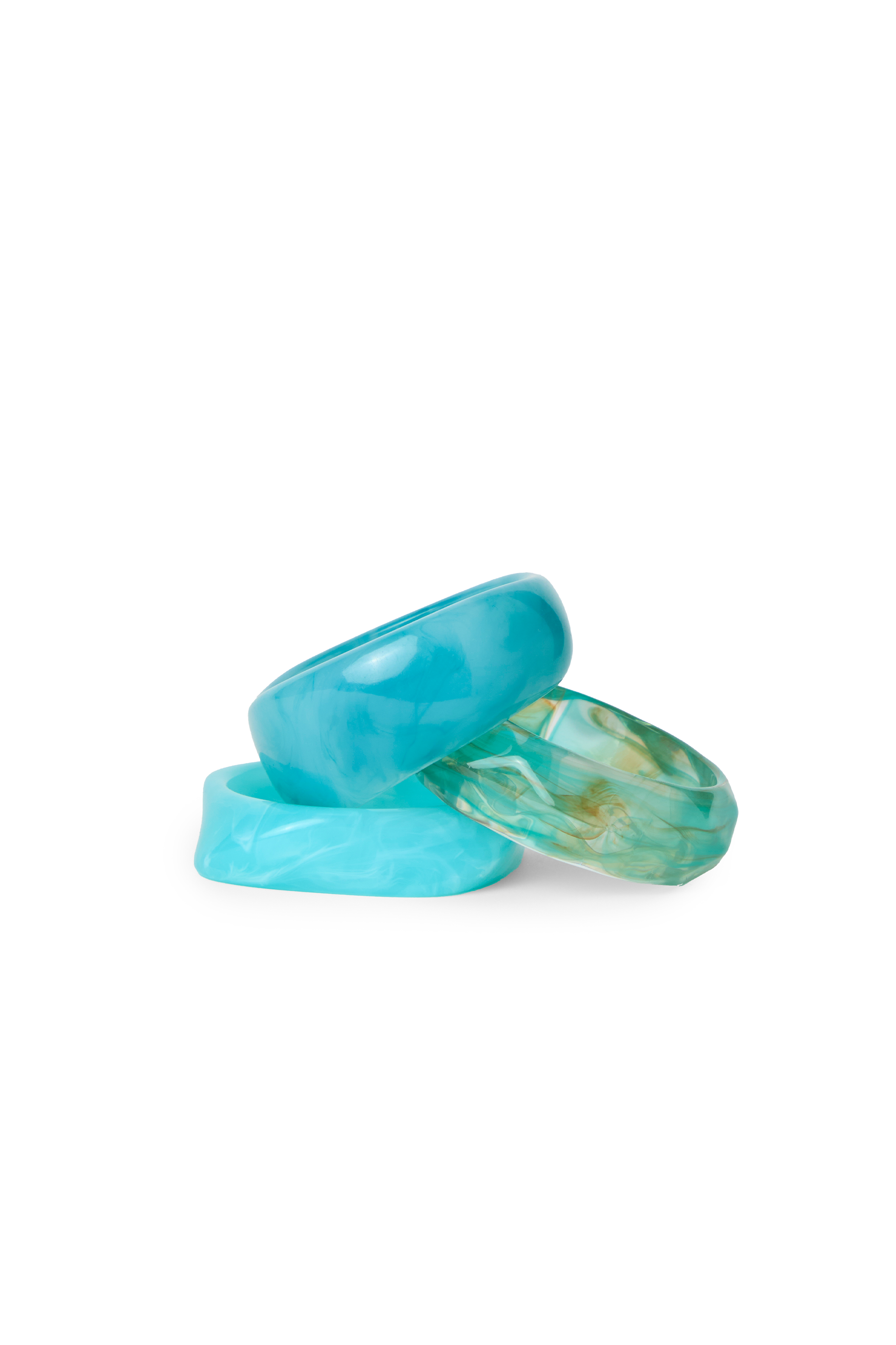Lagoon Resin Bangles Set